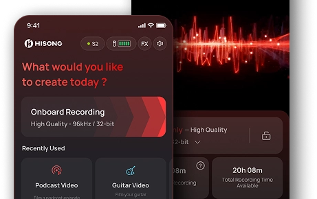HISONG Link recording interface