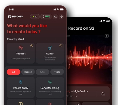 HISONG Link recording interface